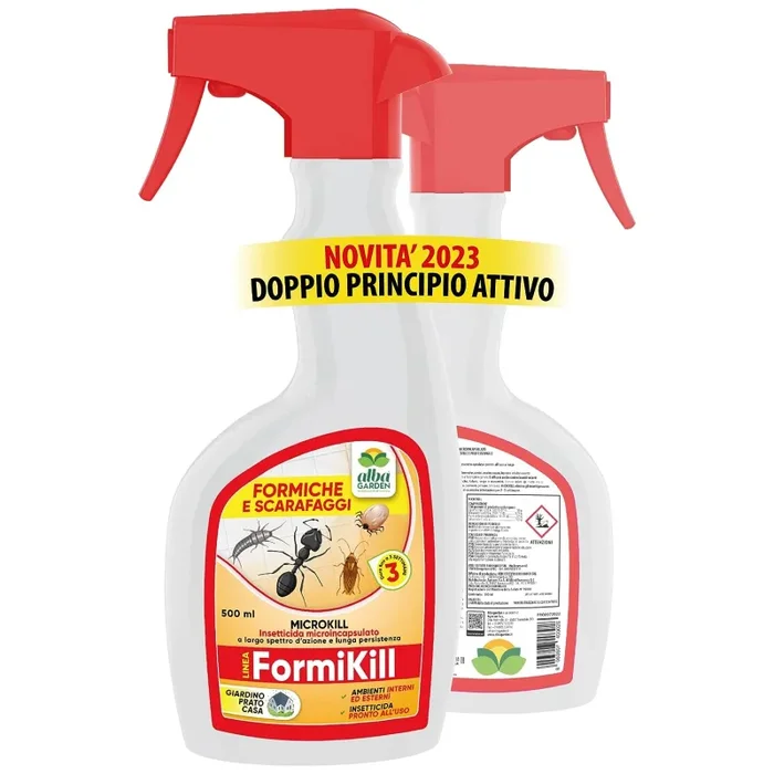 Albagarden Rethrin – Insetticida Formiche E Scarafaggi – Veleno per Insetti per Interno Ed Esterno, Giardino E Casa – Repellente per Blatte, Zecche, Pesciolini d’Argento – Anti Formiche Spray 500 ml