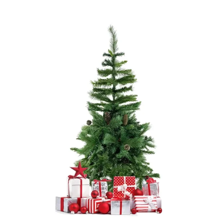 Albero di Natale 150H cm 504 Rami Pieghevoli in PVC Abete Artificiale Vendita online - immagine 2