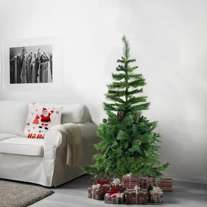 Albero di Natale 150H cm 504 Rami Pieghevoli in PVC Abete Artificiale Vendita online - immagine 3