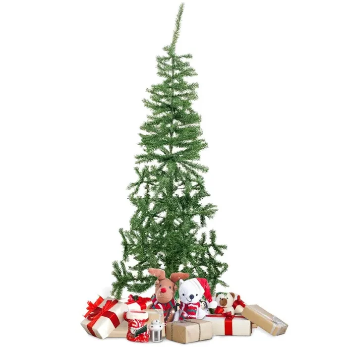 Albero di Natale 180H cm 342 rami pieghevoli in PVC abete artificiale - immagine 3