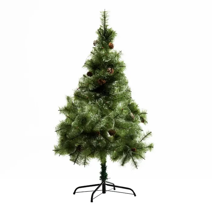 Albero di Natale Artificiale 150 cm 229 Rami con 35 Pigne