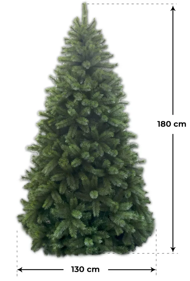 Albero di Natale Artificiale 936 Rami Pirenei Verde Varie Misure - immagine 3