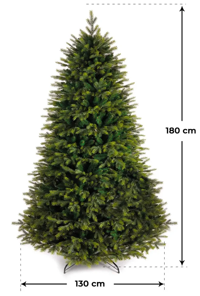 Albero di Natale Artificiale Apertura ad Ombrello Cashmere Verde Varie Misure - immagine 2