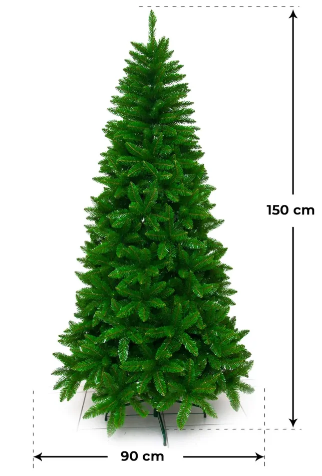 Albero di Natale Artificiale Apertura ad Ombrello Forest Verde Varie Misure - immagine 2