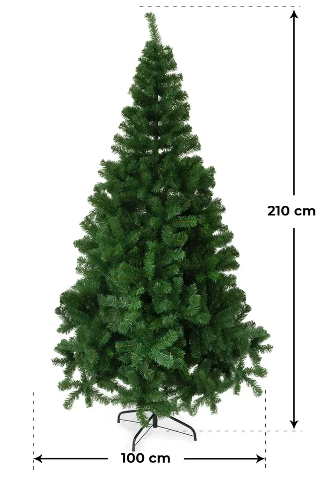 Albero di Natale Artificiale Apertura ad Ombrello Ottawa Verde Varie Misure - immagine 2