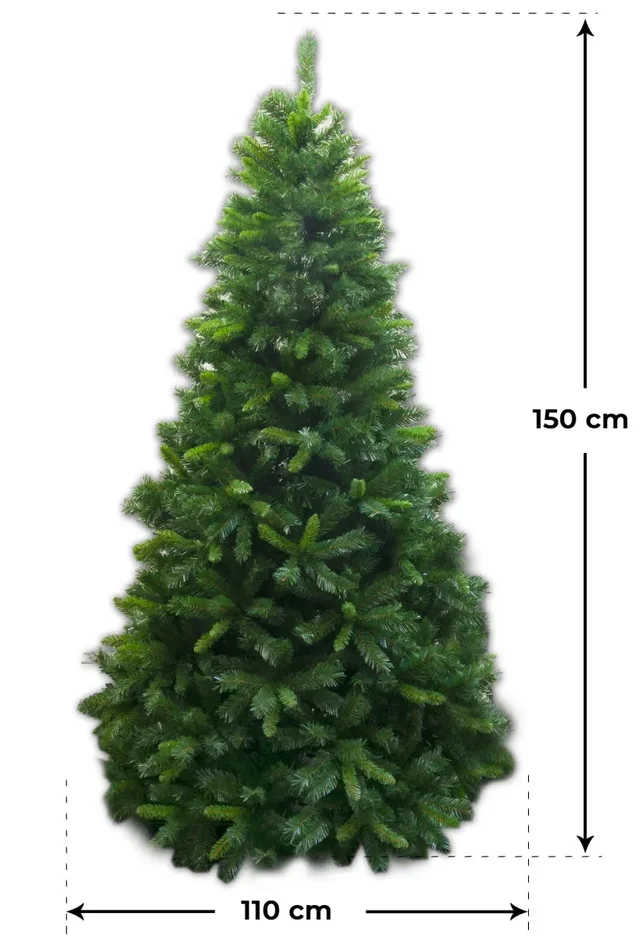 Albero di Natale Artificiale Apertura Ramo/Ramo Everest Verde Varie Misure - immagine 2