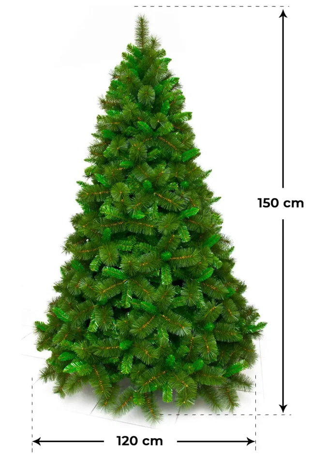 Albero di Natale Artificiale Apertura Ramo/Ramo Olympus Verde Varie Misure - immagine 2