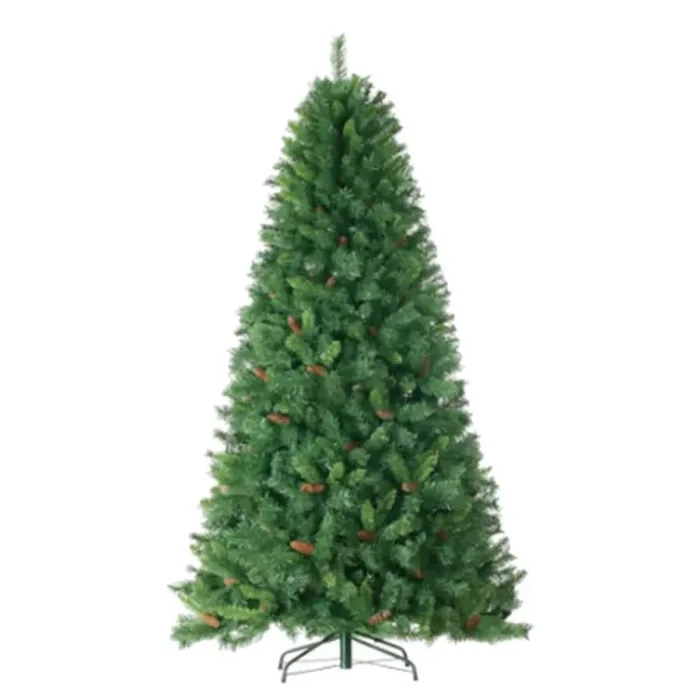 Albero di Natale Artificiale Con Pigne Base In Metallo Adami Monte Sillara Verde Varie Misure - immagine 2