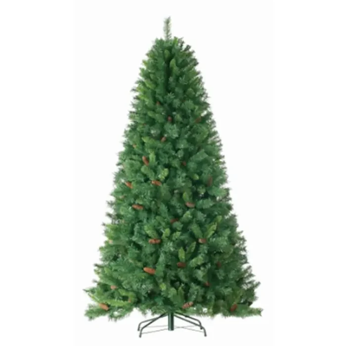 Albero di Natale Artificiale Con Pigne Base In Metallo Adami Monte Sillara Verde Varie Misure - immagine 3