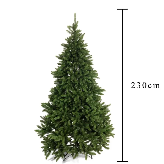 Albero di Natale Artificiale H230 cm Abete Appennino con 2267 Tips Verde Fornitura - immagine 2