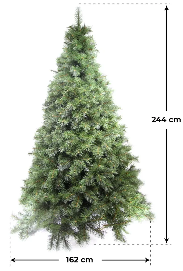 Albero di Natale Artificiale Pino Verde Varie Misure - immagine 3