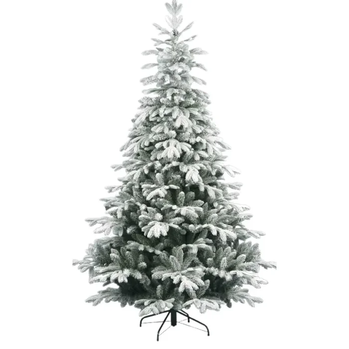 Albero di Natale realistico innevato in PE+PVC floccato