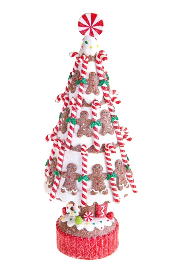 Albero Ginger Bread H32 cm Rosso - immagine 3