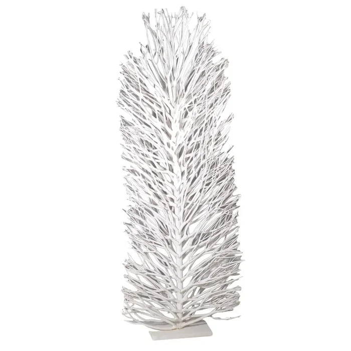 Albero in Vimini con Base H160cm Bianco Vendita calda