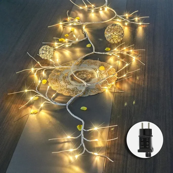 Albero LED Decorazione Domestica Albero con Luci 144 Led Da Interno Natale Albero Luminoso Artificiale (Bianco caldo, plug-in) - immagine 2