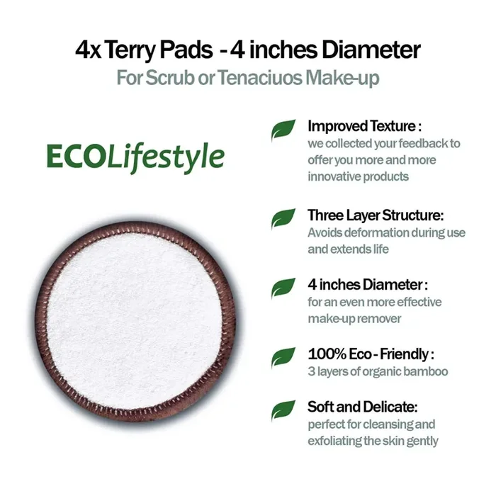 AM NT Dischetti Struccanti Lavabili in Bambù 12 Maxi Struccanti… Sconti - immagine 3