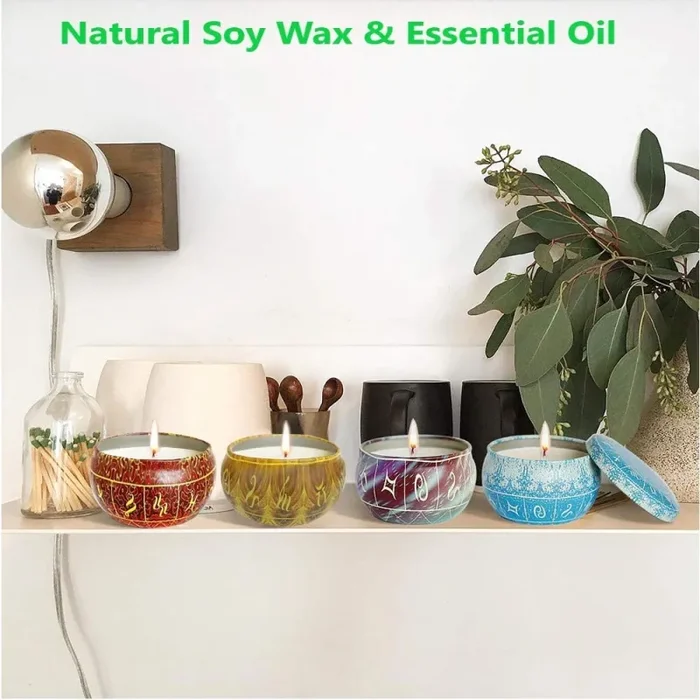 AMAYGA Candela Profumate con 8 Profumi,Durata 15-18 Ore 100% Cera Naturale di Soia Profumate per La Decorazione di Aromaterapia Confezione Regalo per Compleanno,Matrimoni e Natale San Valentino - immagine 3