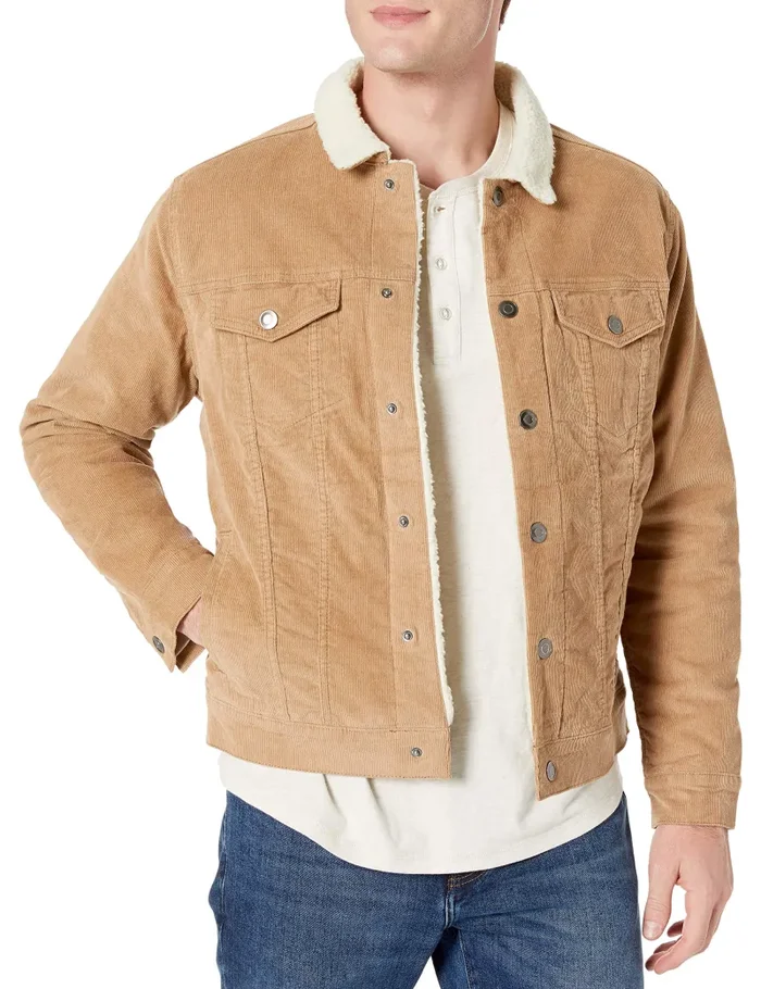 Amazon Essentials Sherpa Jacket Athletic-Insulated-Jackets, Marrone Chiaro,…