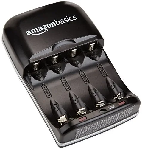 AmazonBasics – Carica batterie con porta USB per Ni-MH AA e AAA - immagine 3
