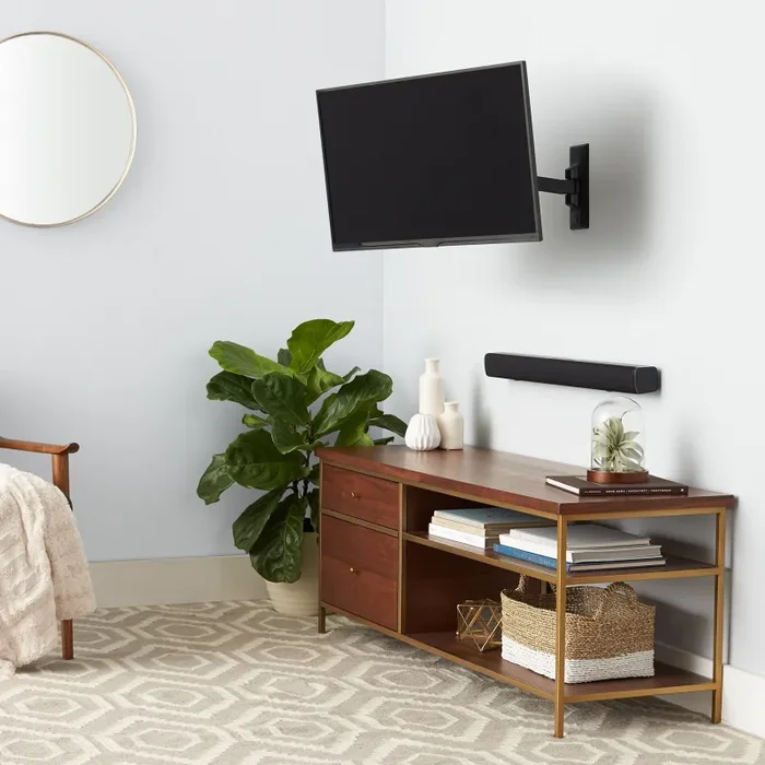 AmazonBasics – Staffa snodata da parete, per TV 12″ a 39″ 12” a 39”, Nero - immagine 3