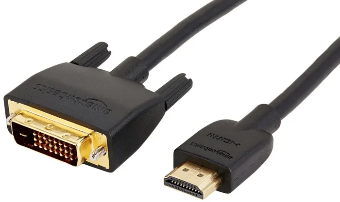 AmazonBasics Cavo adattatore DVI-HDMI (ultimo standard) – 1,83 m (non per il…