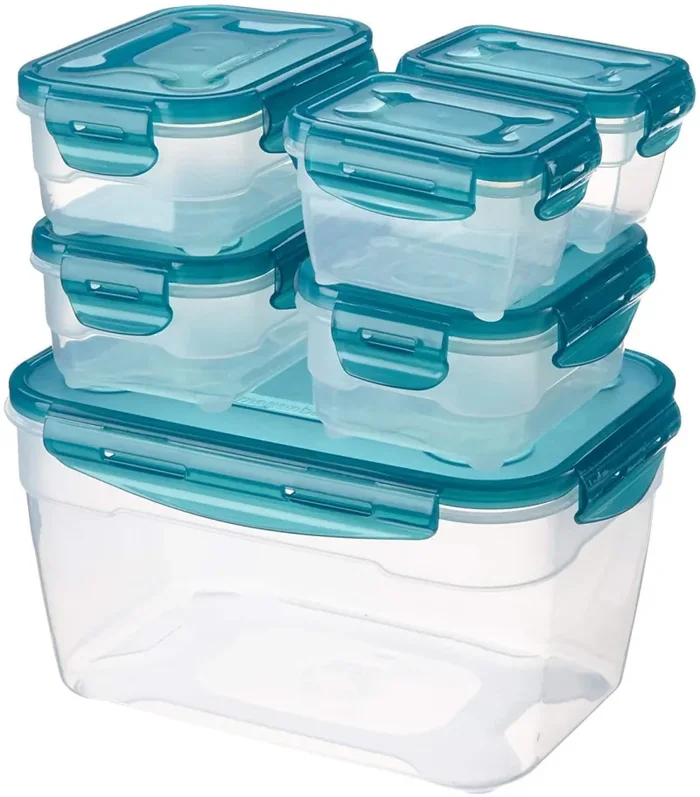 AmazonBasics Set di contenitori per alimenti, 6 pezzi