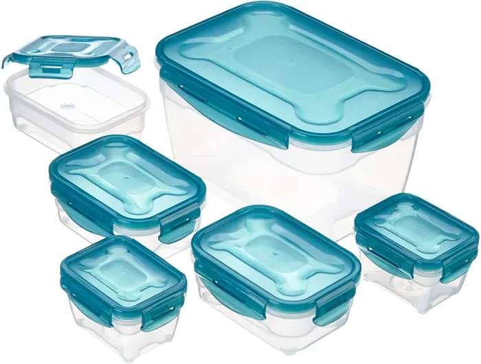 AmazonBasics Set di contenitori per alimenti, 6 pezzi - immagine 2