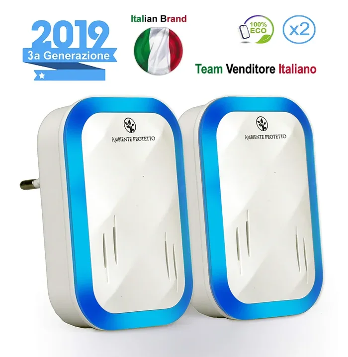 AmbienteProtetto Antizanzare Repellente ad Ultrasuoni per Topi Insetti…