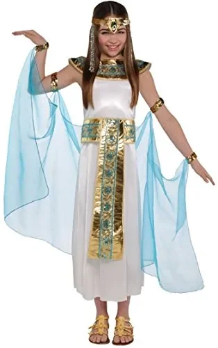 Amscan International-Costume da Cleopatra Età 10-12 Anni, Ivory