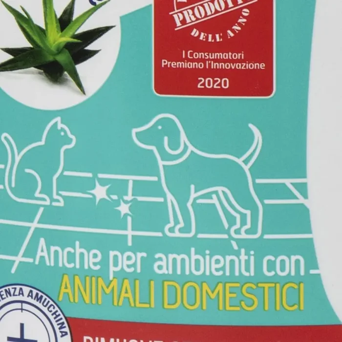 AMUCHINA Detersivo Igienizzante Pavimenti Fresh Aloe, 8 Flaconi da 1.5 LT Online - immagine 2