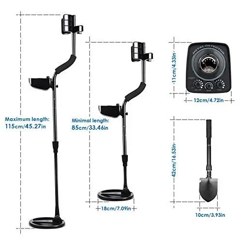 Amzdeal Metal Detector – Rilevatore di Metalli con Rilevamento - immagine 2