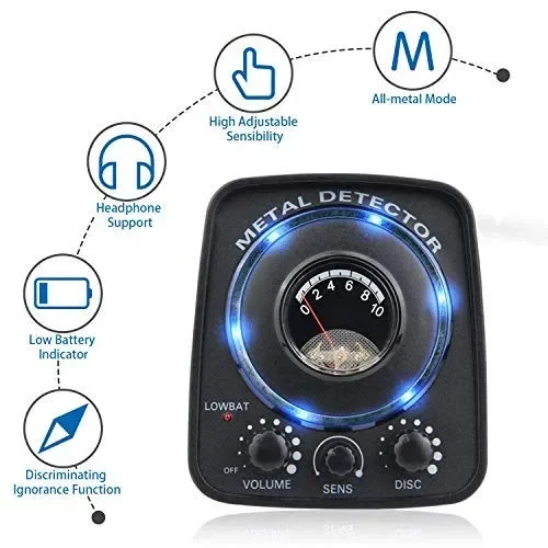 Amzdeal Metal Detector – Rilevatore di Metalli con Rilevamento - immagine 3