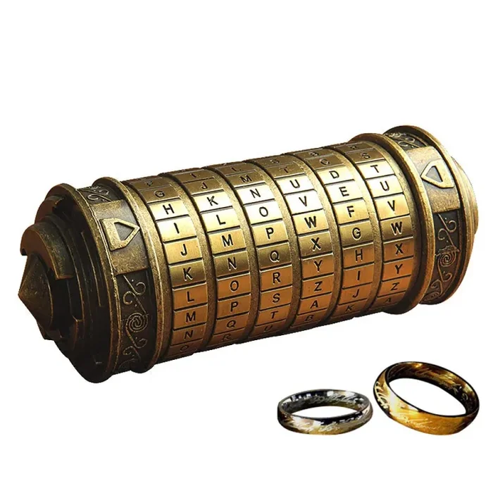 anbiwangluo da Vinci Code Mini Cryptex Romantico Regalo di Compleanno Bronze