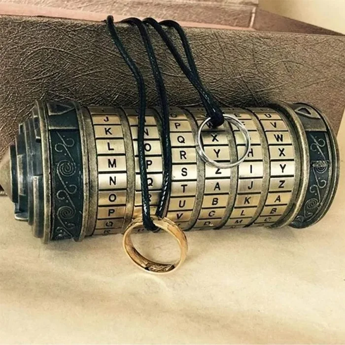 anbiwangluo da Vinci Code Mini Cryptex Romantico Regalo di Compleanno Bronze - immagine 3