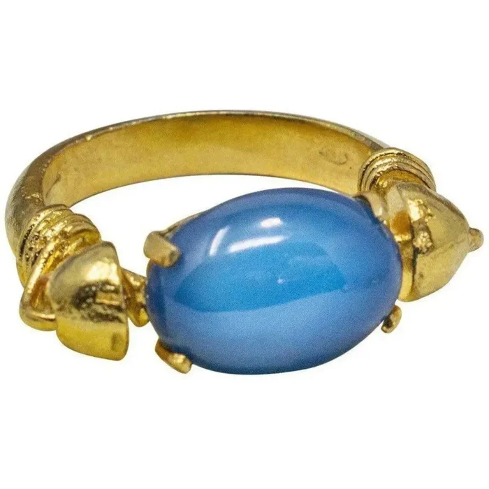 Anello di Pompei con pietre naturali - immagine 2