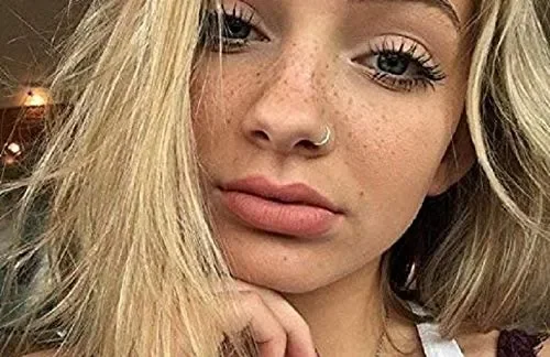 Anello naso d’argento in acciaio chirurgico piercing argento Moda