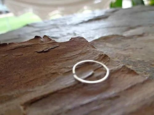 Anello naso d’argento in acciaio chirurgico piercing argento Moda - immagine 3