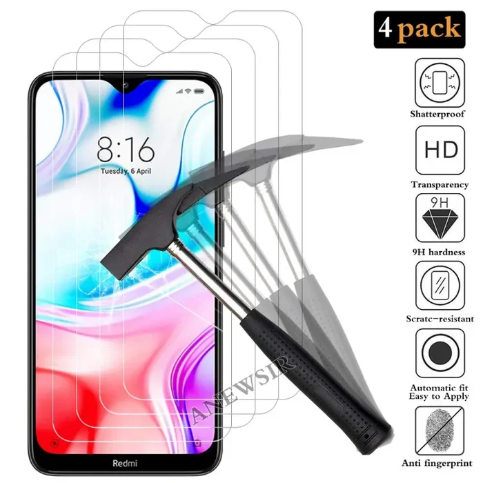 ANEWSIR 4X Vetro Temperato per Xiaomi Redmi8/8A, Pellicola Protettiva…