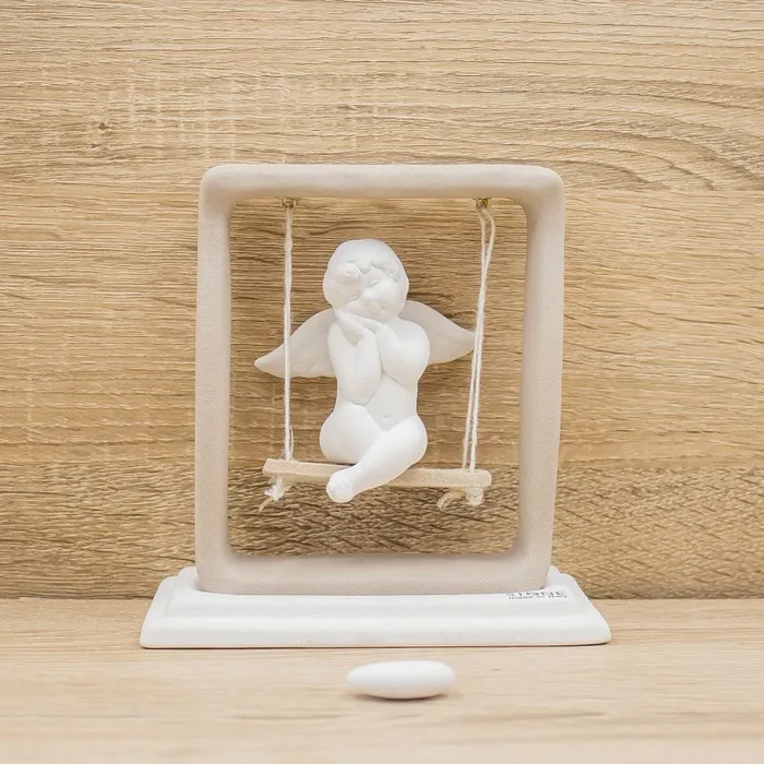 Angelo con Altalena Stone Italy Vendita calda online