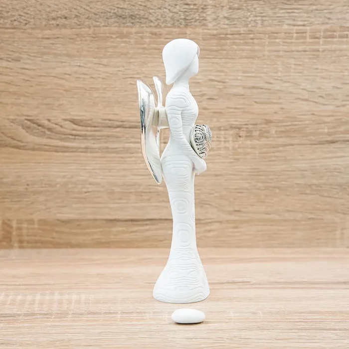 Angelo con Cuore Argento Lully Argenti - immagine 3