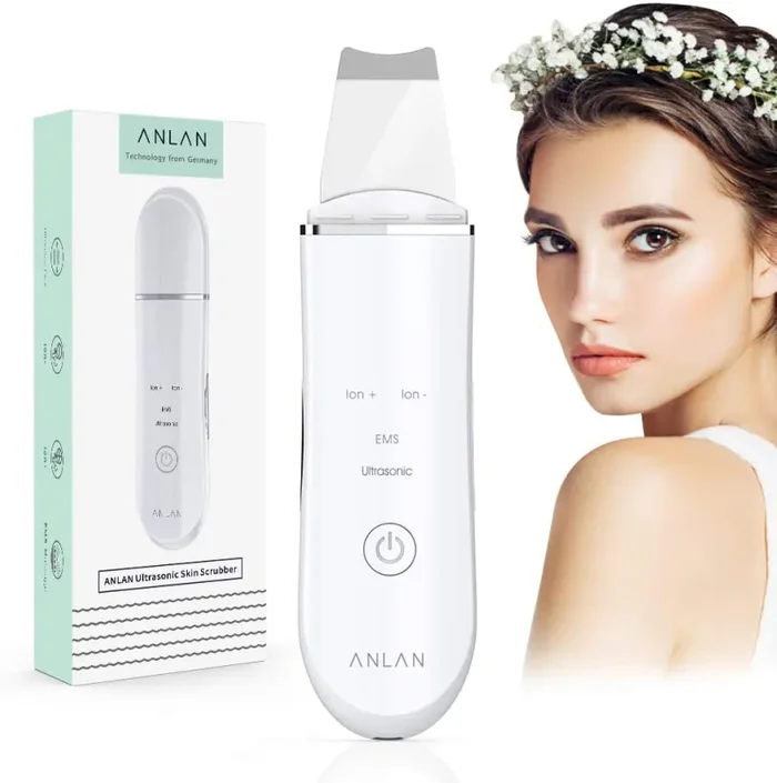 ANLAN Skin Scrubber Dispositivo per Viso Peeling Spazzola Pulizia White