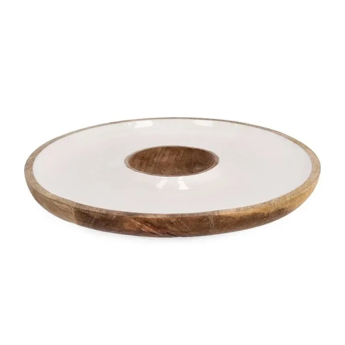 Antipastiera tonda in legno – Knossos