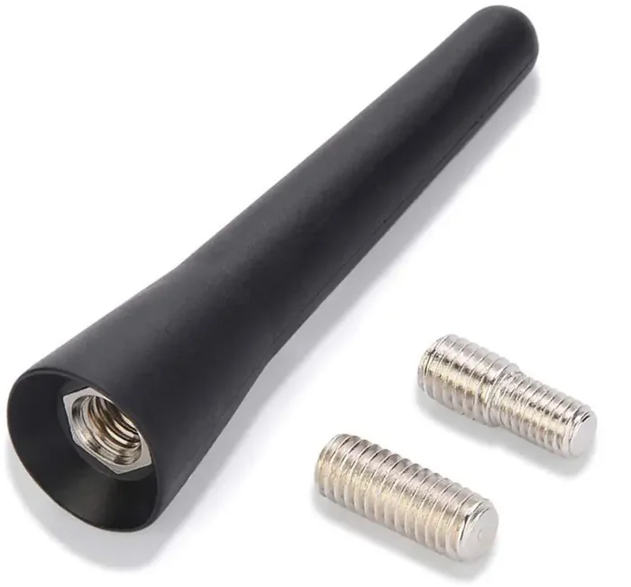AOBETAK, Antenna autoradio corta universale per auto, 2,5″, mini radio per auto, accesso FM/AM M5 M6, nero, 6,5 cm Vendita online
