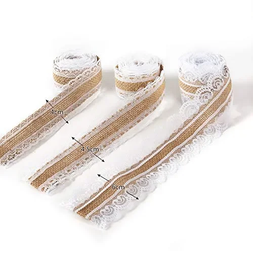 Aoligei Nastri Decorativi Tessuto, Iuta Passamaneria per Tessuti,… - immagine 3