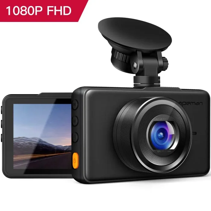 APEMAN Dash Cam Telecamera per Auto 1080P FHD 3 Inch schermo 170 1080p, 1080p In saldo