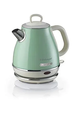 Ariete 2868 Vintage 1L Bollitore Elettrico di Design in Acciaio Inox Verde