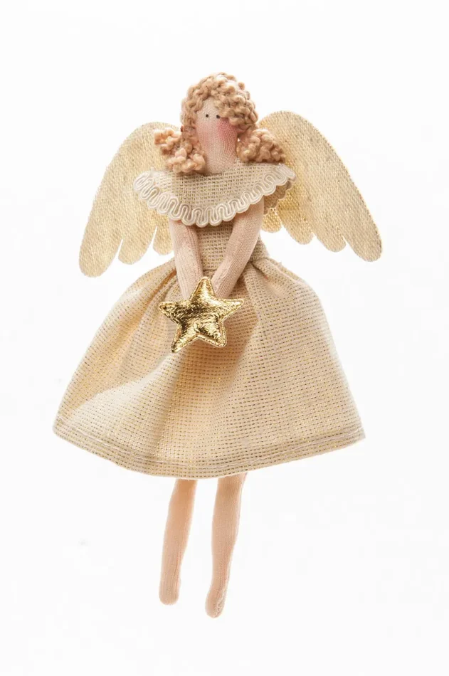 ARPIMEX Angioletto Natale Stoffa 16 Cm Gold