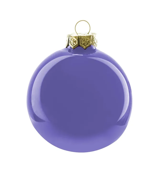 ARPIMEX Box 12 Sfere Natale Vetro D 10 Cm Violetta