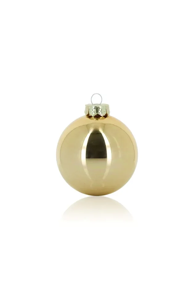 ARPIMEX Box 12 Sfere Natale Vetro D 100 Mm Gold
