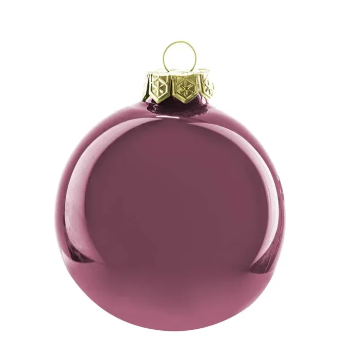 ARPIMEX Box 16 Sfere Natale Vetro D 80 Mm Mauve